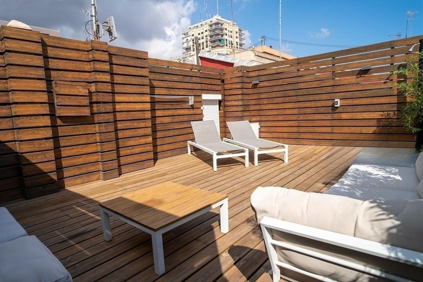 瓦伦西亚Atico Con Terraza Y Jacuzzi En El Centro公寓 客房 照片